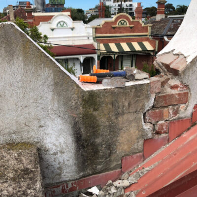 brickwall cornice repair